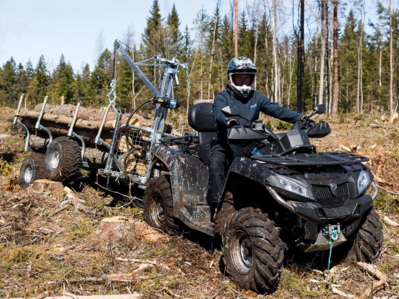 Iron Baltic ATV Anhänger Timber Trailer Combo