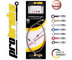 Probrake Stahlflex Bremsleitung hinten für YAMAHA YFM 350 R (AH12) 2004-