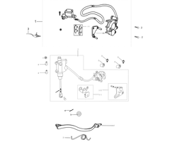 Kayo TS90 Bremse, Bremspedal