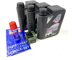 Liqui Moly Ölwechselset Quad Adly Hurricane 450 / 500 Service 3 x Liter Öl + Filter