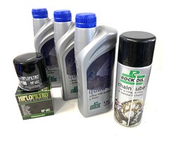 Rock Oil Ölwechselset Quad Access AMS 450 Goes 450 SP Service 3 x Liter Öl + Filter + Kettenspray