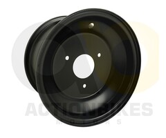 Actionbikes Mini Quad 110 cc Felge vorne/hinten 4,5x7" (Stahl schwarz 3Loch) (S-5/S-8)