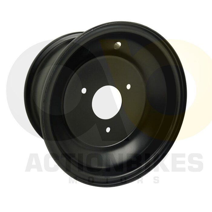 Actionbikes Mini Quad 110 cc Felge vorne/hinten 4,5x7" (Stahl schwarz 3Loch) (S-5/S-8)