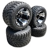 VBW - tires Komplettreifensatz Sport schwarz/silver Alufelgen mit Maxxis Spearz vorne 10x6 / hinten 10x10
