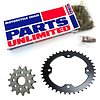 Parts Unlimted Antriebssatz Set Kette + Ritzel + Kettenrad für Dinli Special 450