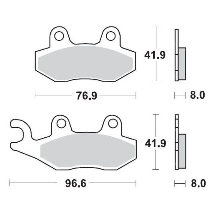Moto Master Bremsbelege Brakepad 91911 vorne/hinten