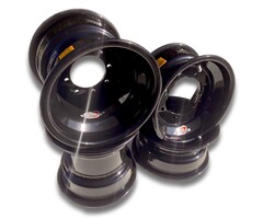 Goldspeed Quad Felgensatz Aluminium schwarz 10x5 / 9x8