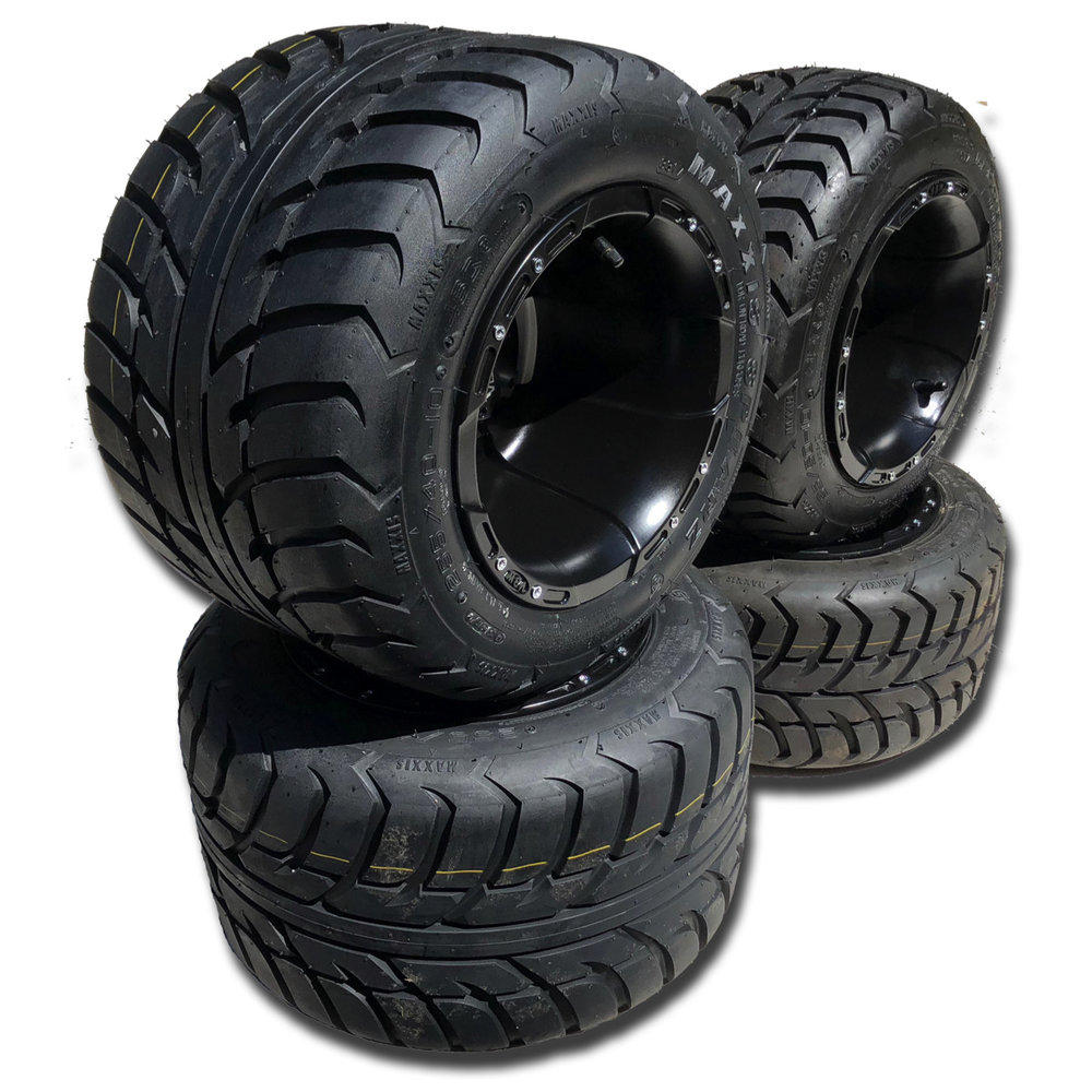 VBW Tires Komplettreifensatz Sport schwarz Alufelgen mit Maxxis Spearz