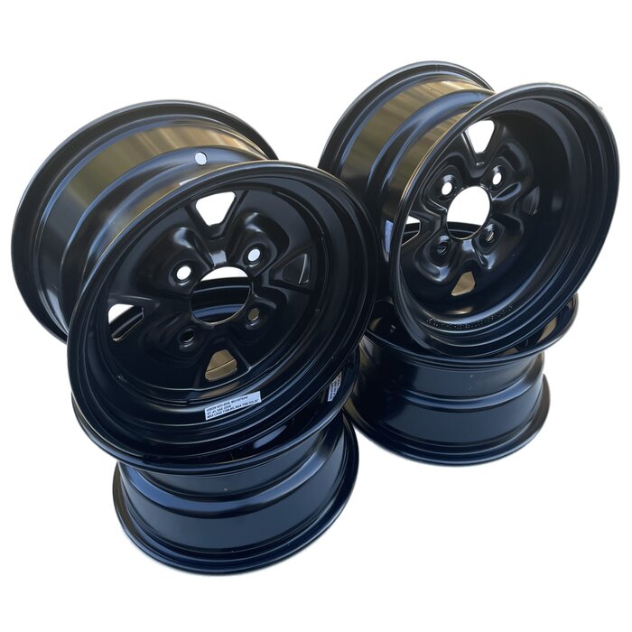 Moose Utility Stahlfelgen Satz für ATV ´s mit 12 Zoll schwarz