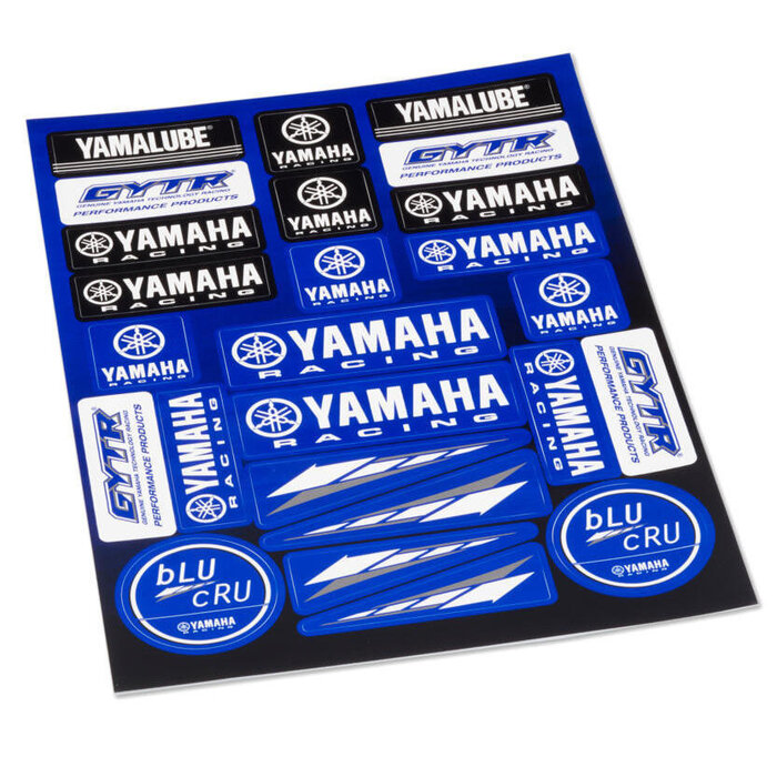 Yamaha Yamalube Sticker Set GYTR blu Cru