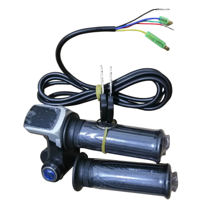 MXS Works Gasgriff für Elektrische Kinderquads / E-Scooter uvm. mit LED Ladeanzeige und Zündschlüssel