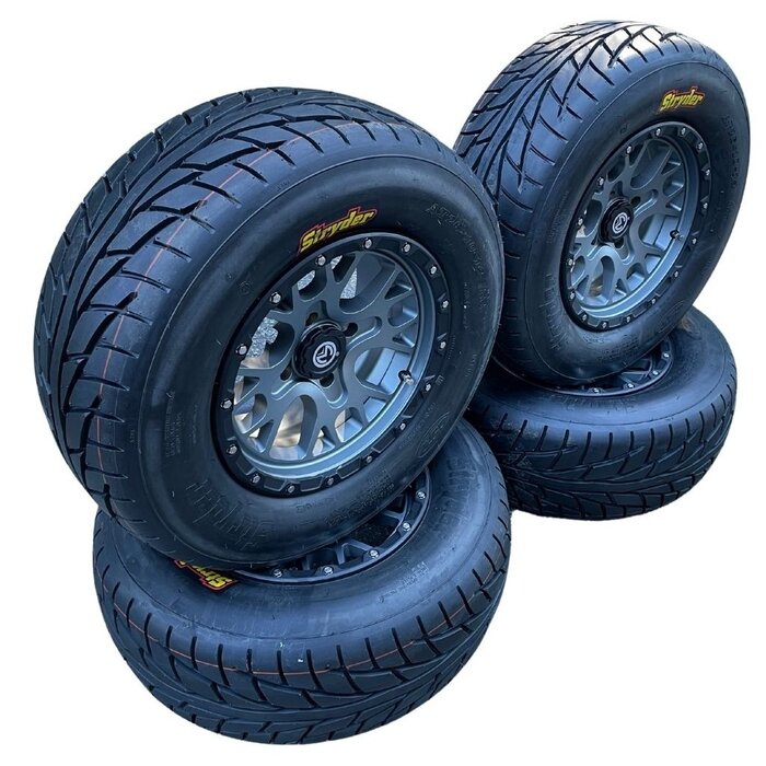 Moose Utility 545X ATV Komplettreifensatz LK 4x110 - grau satin mit CST Stryder