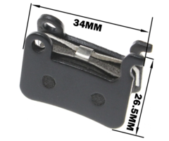 MXS Works Beremsbelege - Bremsklötze für Shimano M445 355 395 Dirtbike Tiger 1300W - Elektroscooter