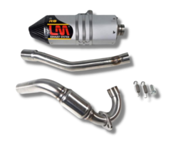 LM Exhaust KOMPLETTE LM AUSPUFFANLAGE FÜR KAYO TD SERIE AUSPUFF LM R8 RACING