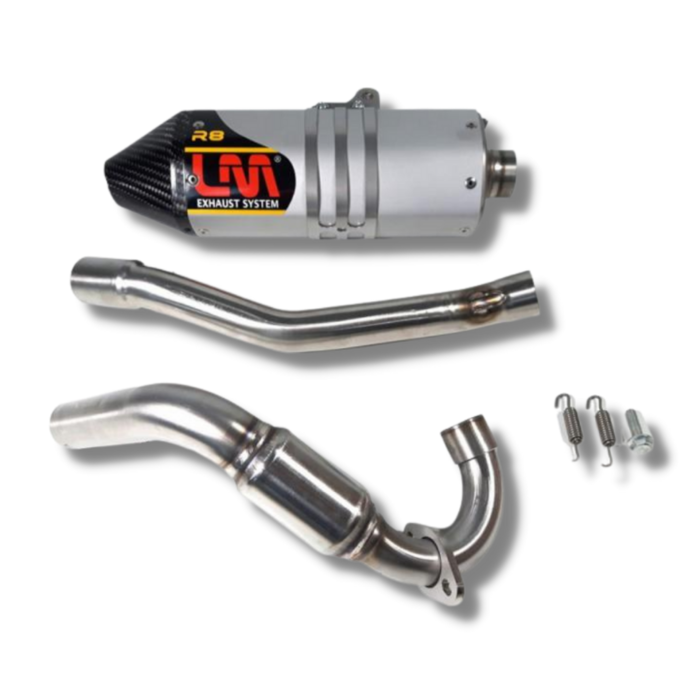 LM Exhaust KOMPLETTE LM AUSPUFFANLAGE FÜR KAYO TD SERIE AUSPUFF LM R8 RACING