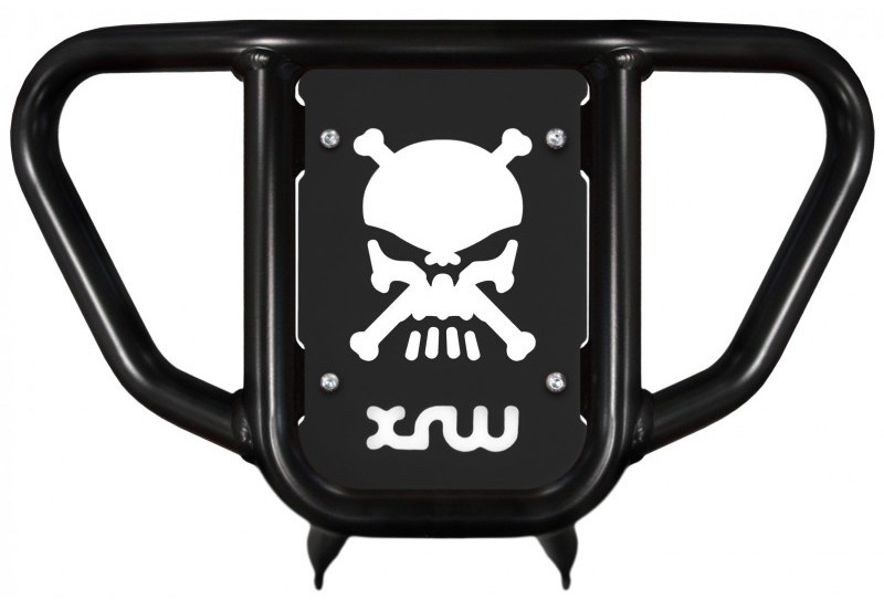 XRW Front Bumper XR9 Skull Aluminium schwarz für Yamaha YFM250R