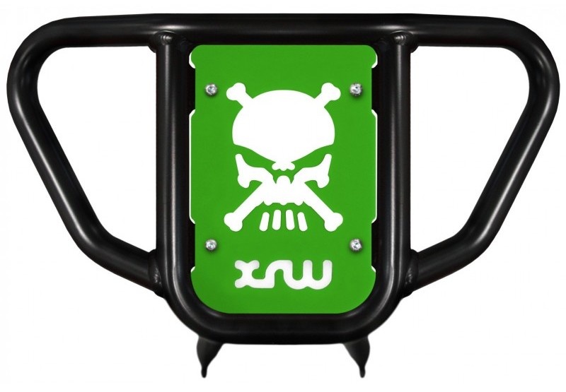 XRW Front Bumper XR9 Skull Aluminium schwarz für Yamaha YFM250R