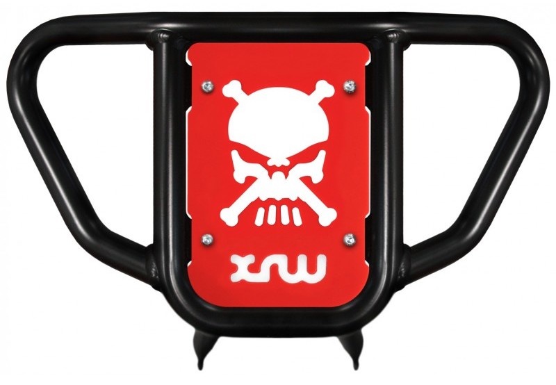 XRW Front Bumper XR9 Skull Aluminium schwarz für Yamaha YFM250R