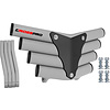 CrossPro Front Bumper Corot - weiss für Yamaha YFM250R