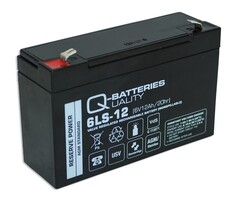 Q-Batteries Batterie 6LS-12 6V 12Ah Blei-Vlies Akku / AGM VRLA mit VdS
