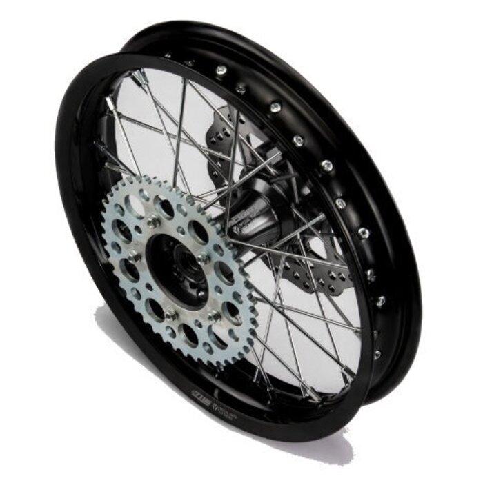 YCF Komplette Felge für hinten OEM schwarz 12" 1.85-12