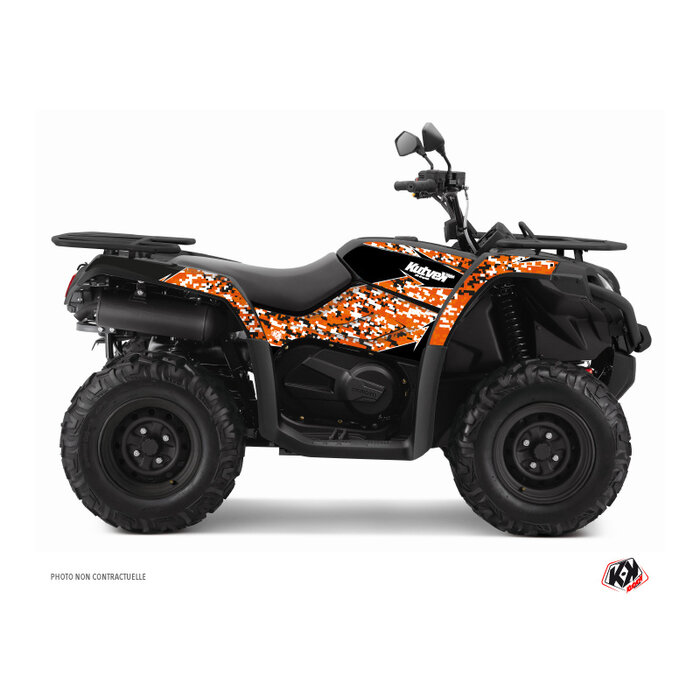 Kutvek Cfmoto Cforce 450 S ATV Predator Graphic Kit Dekorsatz orange