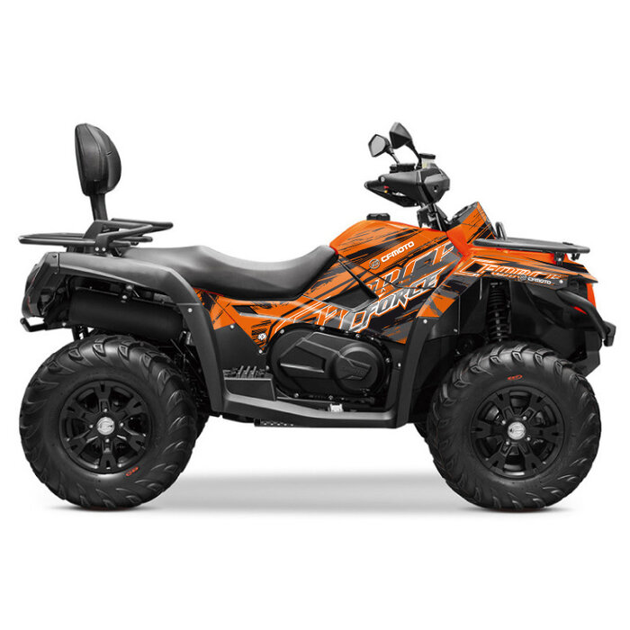 Kutvek Cfmoto Cforce 550 - 600 ATV  Brush Graphic Kit Dekorsatz orange