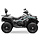 Cfmoto Cforce 550 - 600 ATV  Brush Graphic Kit Dekorsatz grau