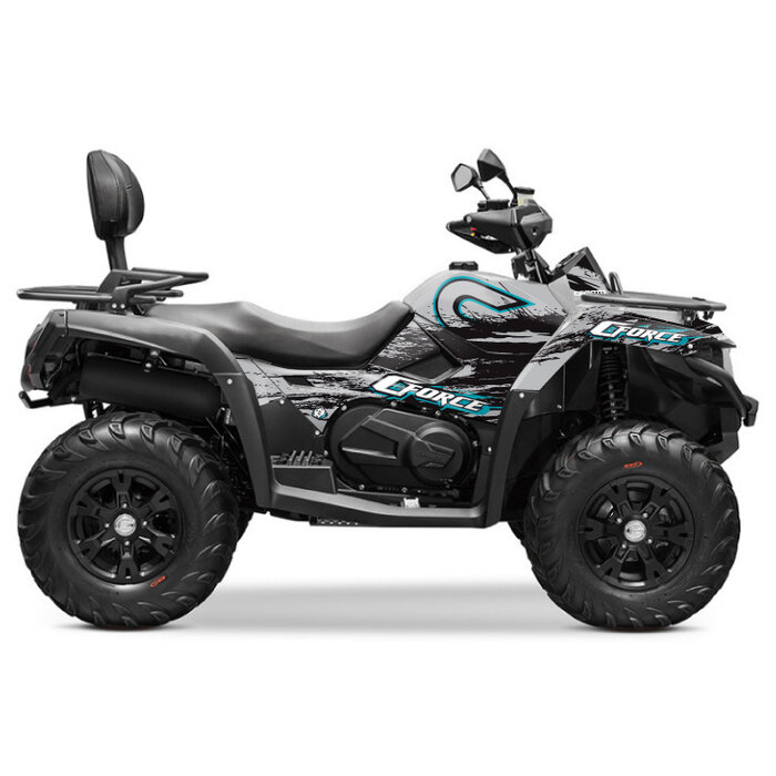 Kutvek Cfmoto Cforce 550 - 600 ATV  Splatter Graphic Kit Dekorsatz grau