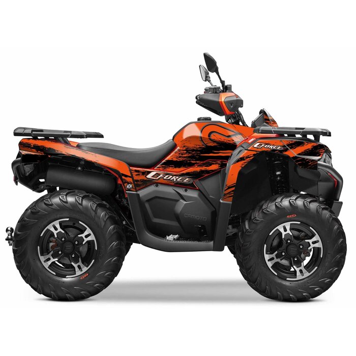 Kutvek Cfmoto Cforce 625 S ATV  Splatter Graphic Kit Dekorsatz orange