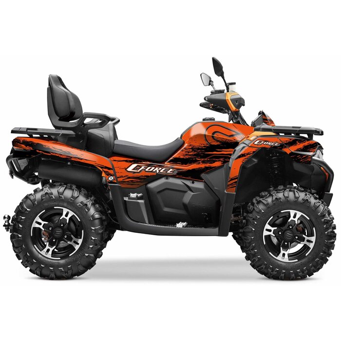 Kutvek Cfmoto Cforce 625 Touring ATV  Splatter Graphic Kit Dekorsatz orange