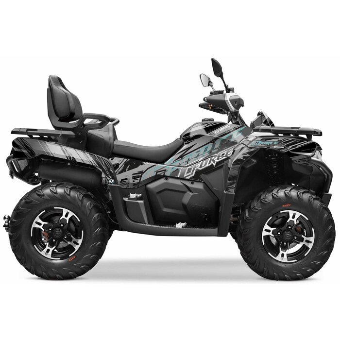 Kutvek Cfmoto Cforce 625 Touring ATV Brush Graphic Kit Dekorsatz grau
