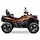 Cfmoto Cforce 625 Touring ATV Brush Graphic Kit Dekorsatz orange