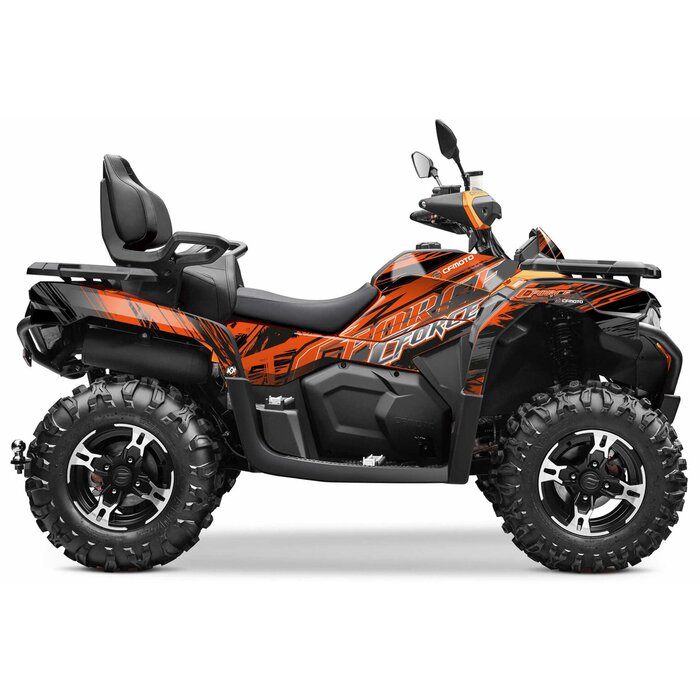 Kutvek Cfmoto Cforce 625 Touring ATV Brush Graphic Kit Dekorsatz orange