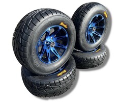 Moose Utility Komplettreifensatz 387X blau mit CST Stryder mit 12" passend für Can Am Renegade Outlander Maverick