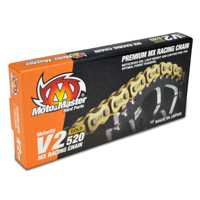 Moto Master MX Kette 520 V2 Drive Chain mit 120 Glieder und Clip Schloß