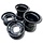 Quad Felgensatz Aluminium schwarz 10x6 / 10x10