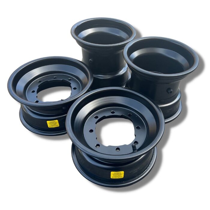 XRW Quad Felgensatz Aluminium schwarz 10x5 / 9x8