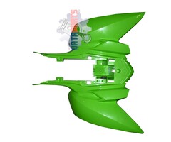 Access Heckverkleidung hinten grün für Access SP450 - Xtreme 480
