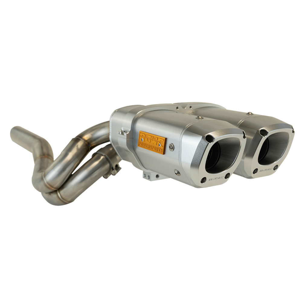 RJWC Doppelrohr Auspuff Anlage Can Am Renegade 570 / 1000 XMR G2 Cente