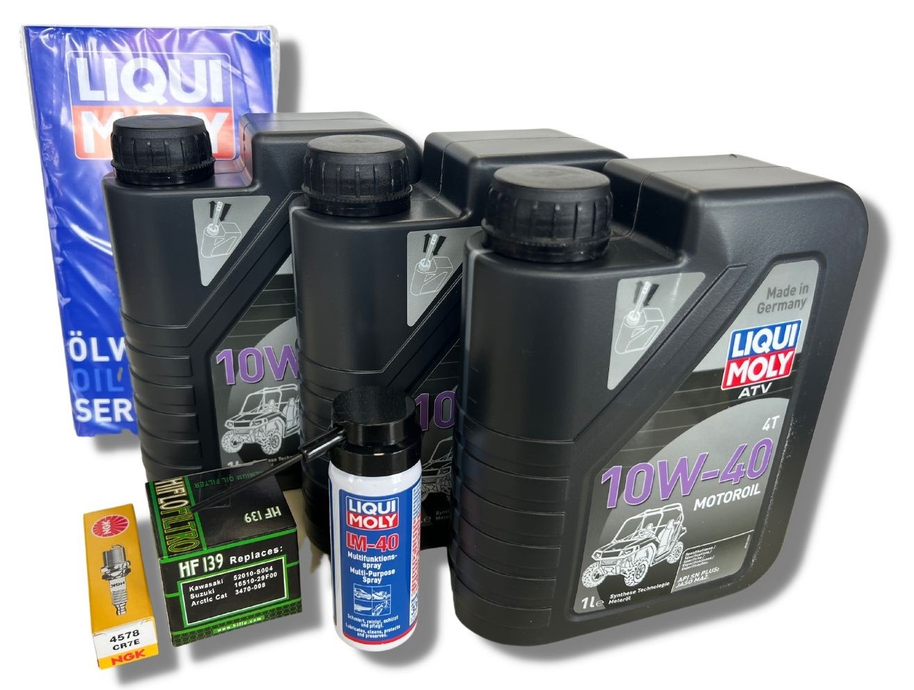 Liqui Moly Ölwechselset + Ölfilter  Quad Arctic Cat DVX400 / Suzuki LTZ400 / Kawasaki KFX400