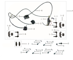 Kayo AU200 OEM Ersatzteile - Bremse