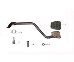 Kayo AU200 OEM Ersatzteile - Bremspetal