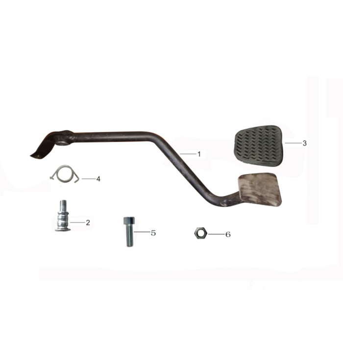 Kayo AU200 OEM Ersatzteile - Bremspetal