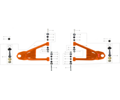 Kayo AU200 OEM Ersatzteile - unterer Querlenker