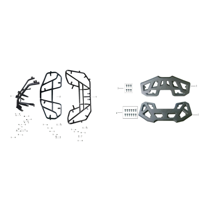 Kayo AU200 OEM Ersatzteile - Gepäckträger