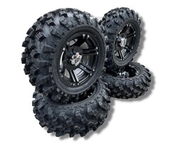 ITP ATV Felgen Komplettreifensatz 12 Zoll ITP SS212  schwarz mit Pit Bull