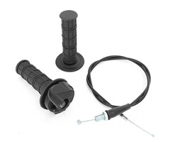 Viken Universal Set Standard Gasgriff & Griffgummi Gaszug für Motorräder 22/24 mm