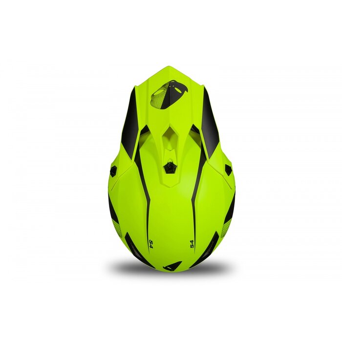 UFO Kinder Helm neongelb