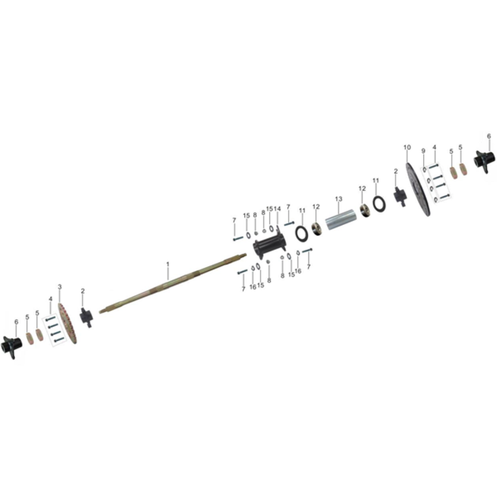 Kayo Fox 70 - Hinterachse